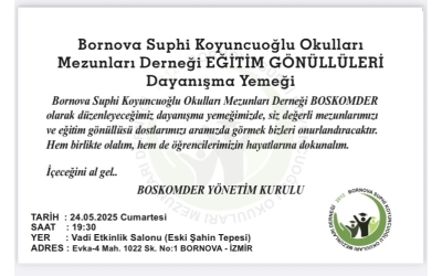 Eğitim Gönüllüleri Dayanışma Yemeğimiz