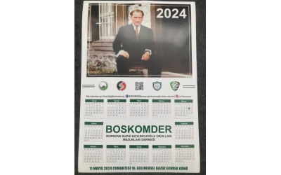 2024 Yılı Takvimlerimiz Hazır