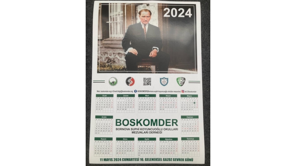 2024 Yılı Takvimlerimiz Hazır